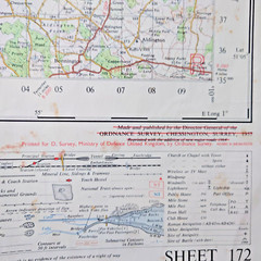 Chatham And Maidstone OS Ministry of Defence Map Sheet 172 1964