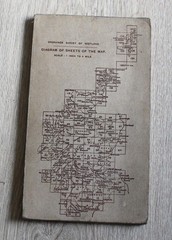 1907 Ordnance Survey Coloured Map LOCH LOMOND Scotland 1 inch Sheet 38 Katrine