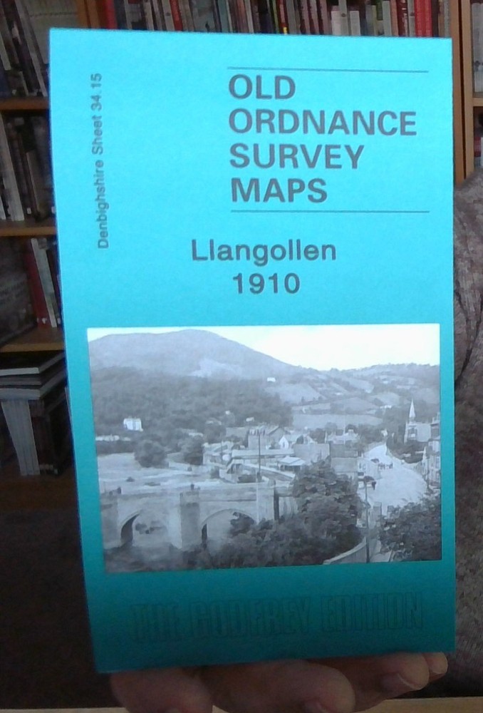 MAP OF Llangollen 1910 Denbighshire Sheet 34.15 by Derrick Pratt NEW
