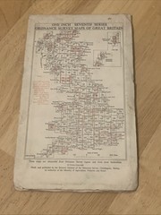 Ordnance Survey One Inch Map Sheet 176 Exeter 1960 Seventh Series OS Devon