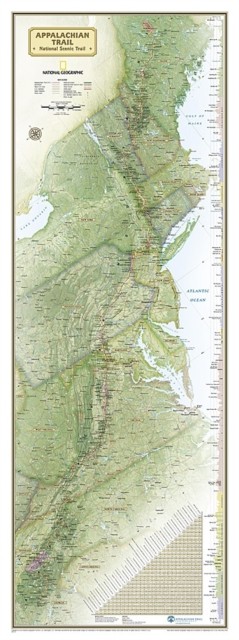 Appalachian Trail Reference Map – Boxed by National Geographic Maps SHEET MAP