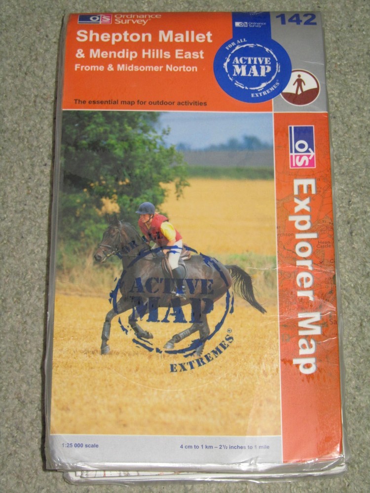 OS Ordnance Survey Explorer ACTIVE maps – laminated editions; vgc