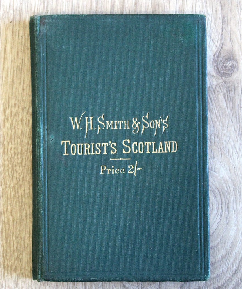 W H Smith & Son Tourists Scotland Fold Out Colour Cloth Map Scottish Tourism