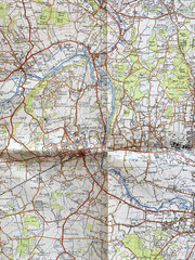 Ordnance Survey Sheet 159 The Chilterns One Inch New Popular Series Map 1940s