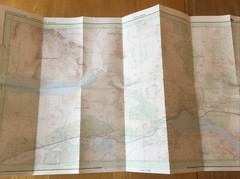 1994 Ordnance Survey Pathfinder Map 142 NH 26/36 Strath Bran (incl Garve )