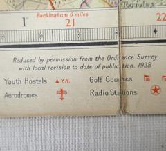 Bartholomew Revised Half Inch Sheet Map on Linen No.18 Warwickshire 1938