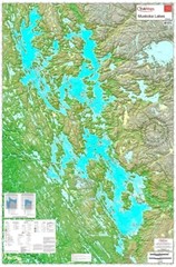 Muskoka Lakes: Muskoka, Rosseau and Joseph | Waterproof Map | 28 x 40