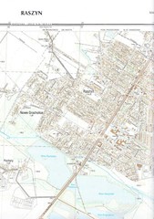 POLAND : MAP OF RASZYN