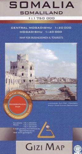 SOMALIA GEOGRAPHICAL MAP 1:1,750,000 GIZI (GEOGRAPHICAL **BRAND NEW**