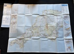 RAC 3 Miles to 1 Inch Map – South West England – 1985