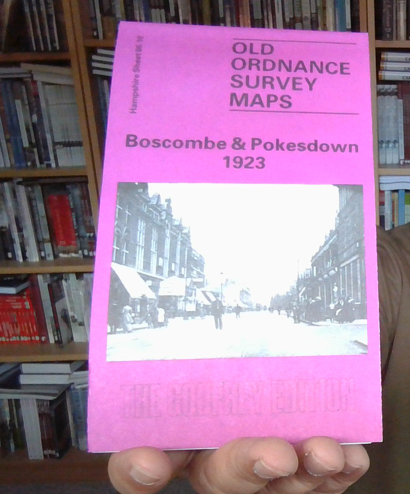 MAP OF Boscombe & Pokesdown 1923: Hampshire NEW
