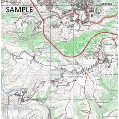 Portugal Tavira – 1:25k topographic map 608 (M888 series) hiking walking