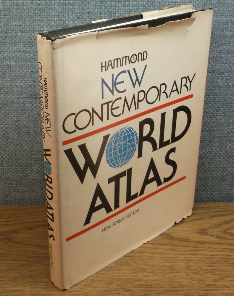 Hammond New Contemporary WORLD ATLAS 1979 Census Edition HC COFFEE TABLE