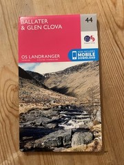 Ballater Glen Clova Landranger Map 44 Ordnance Survey Latest