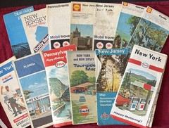 12 Vintage Maps – Florida, Georgia, New Jersey, Pennsylvania, New York