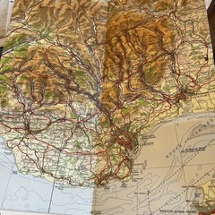 SOUTH WALES Ordnance Survey OS Sheet 12 Quarter-Inch Paper Map 1960