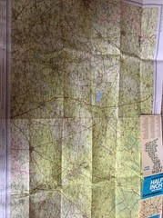 CAMBRIDGESHIRE Bartholomew – Half Inch Map 1973 No 20 Bedford Ely Royston