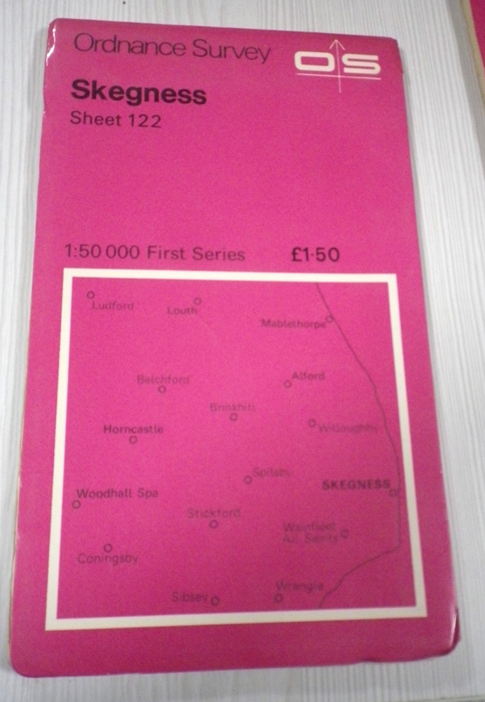 Ordnance Survey Map 1:50,000 Sheet 122 Skegness