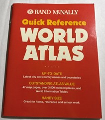 Rand McNally Quick Reference World Atlas 64 Pgs 1994 paperback VGC 8 1/2” X 11”