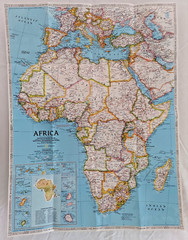 National Geographic, 4 Educational Maps Posters, Animal Migration, Whales, Birds