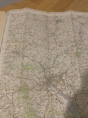 Ordnance Survey One Inch Map Sheet 176 Exeter 1960 Seventh Series OS Devon