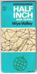 BARTHOLOMEW HALF INCH MAP: WYE VALLEY