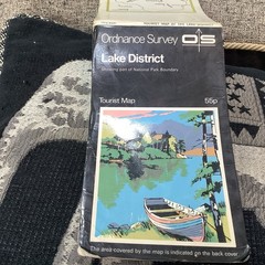 Map 🗺️Lake District Tourist Map Ordnance Survey Vintage