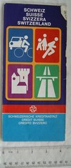 1988 Credit Suisse road map of Switzerland
