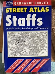 OS Ordance Survey Street Atlas Staffordshire Staffs