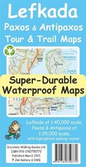 Jan Kostura Lefkada, Paxos and Antipaxos Tour and Trail Maps (Map)