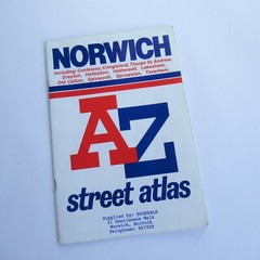 Vintage Norwich A to Z Street Atlas 1992 (Street Map Mapping 1990s AZ)