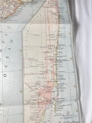 National Geographic Magazine, 19×25 Paper Map, South Eastern United States,1958*