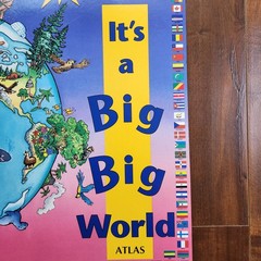 It’s A Big Big World Atlas Jumbo Learning Book 1994 Teaching Education Ovale