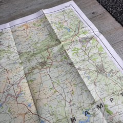 Birmingham Northampton Coventry – Bartholomew National Series Map No 19 – 1975