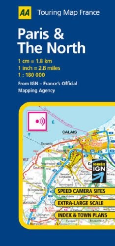 Paris and the North: No. 7 (AA Road Map France Series) Sheet map, folded Book