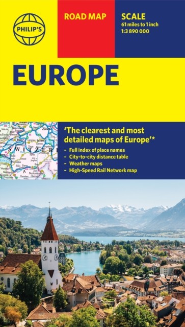 Philip’s Europe Road Map with high speed rail by Philip’s Maps (Sheet map)