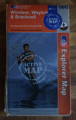 OS Active Maps – OL145 Guildford & OL160 Windsor – Laminated Hiking Pair – Used