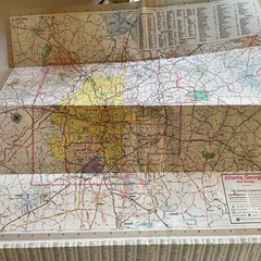 MAP OF ATLANTA GEORGIA. STREET PLAN by gousha/chek/chart