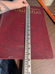 Encyclopaedia Britannica World Atlas 1959 Unabridged Large Vintage Hardcover