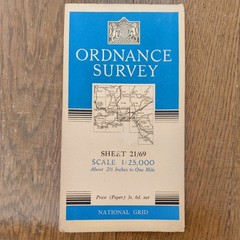 Ordnance Survey 21/69 Swansea region 1948 2.5 inch to 1 mile