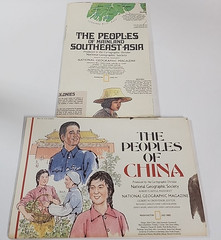 Peoples of mainland Southeast Asia & China National Geographic Fold Map 71 & 80
