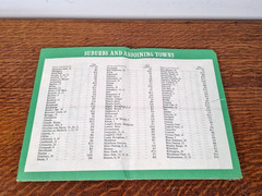 Maps Of Manchester 1950 Municipal Information Bureau suburbs and towns Vintage