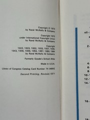 Goode’s World Atlas Hardcover (1970) Vintage 13th Edition Rand McNally Geography