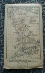 VINTAGE 1946 ORDNANCE SURVEY 1″ CLOTH MAP SHEET 166 FROME 1 INCH NATIONAL GRID