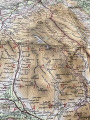 Bartholomew Map Wye Valley Hereford Vintage 70s 1971 Paper ½” Free Post UK
