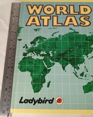 Vintage 1985 Ladybird World Atlas Illustrated Geography Reference Book Hardback