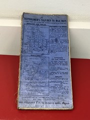 Antique 1924 Bartholomew’s 1/2 Inch to 1 Mile Cloth Map No 11 Oban District