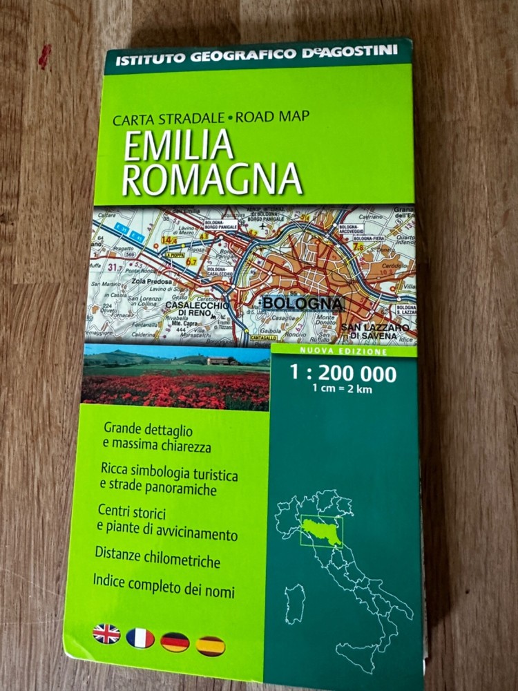 Emilia Romanga – ltaly – Fold Out Map – Street and Local Area
