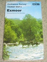 OS Ordnance Survey 1″ to 1 mile Tourist Map 5 – Exmoor – 1982 edition