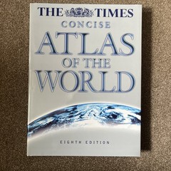 The Times Concise Atlas of the World Hardback Book Eighth Edition